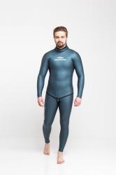 Гидрокостюм Фридайвинг мужской 3мм голый/открытая пора темно-синий Гидрокостюм Фридайвинг мужской 3мм голый/открытая пора темно-синий